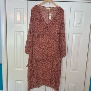 Anthropologie Bohemian Style Long Sleeve Dress